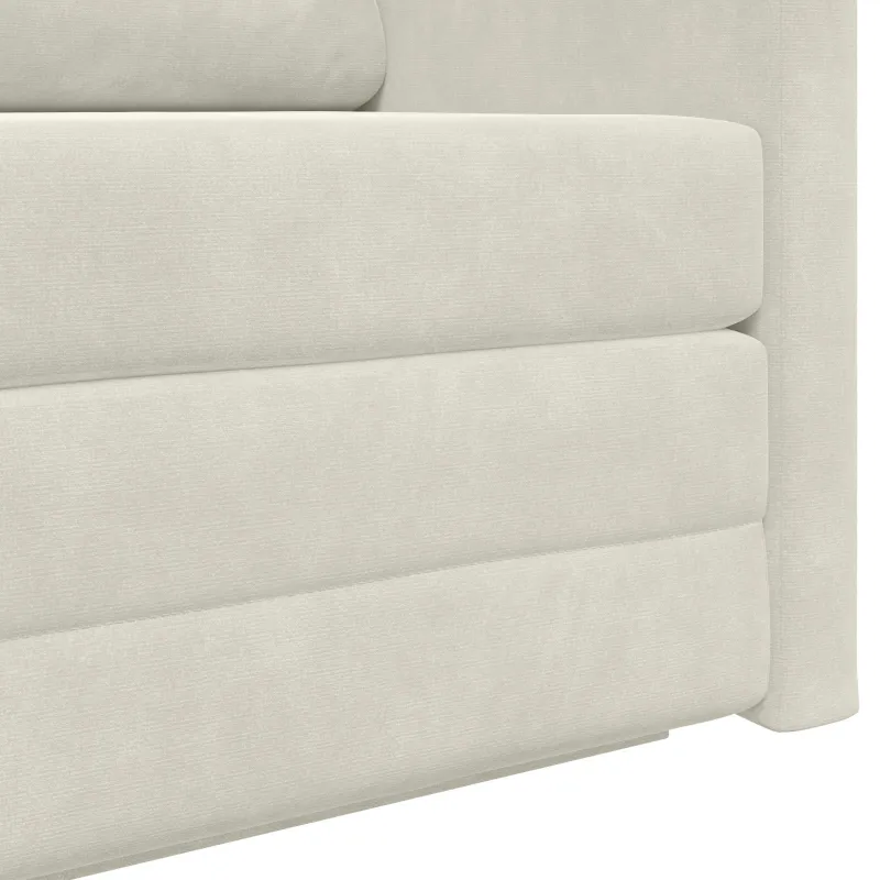 Sofa lova Kreminė 124 x 71 x 78 cm Aksomas