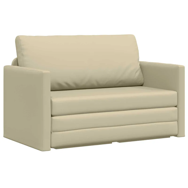 Sofa lova Kreminė 124 x 71 x 78 cm Dirbtinė Oda