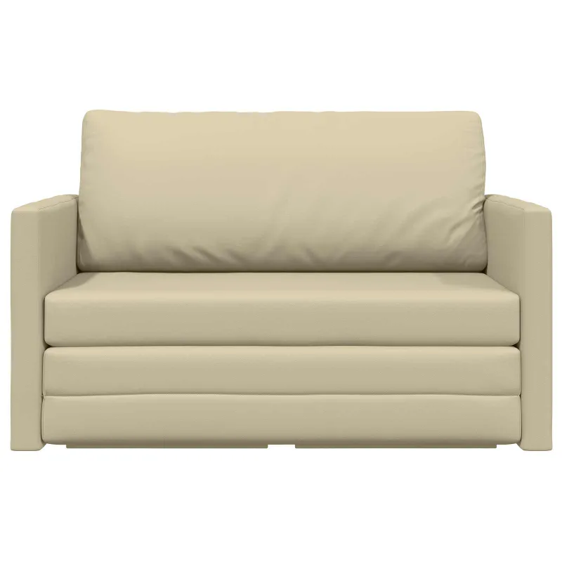 Sofa lova Kreminė 124 x 71 x 78 cm Dirbtinė Oda
