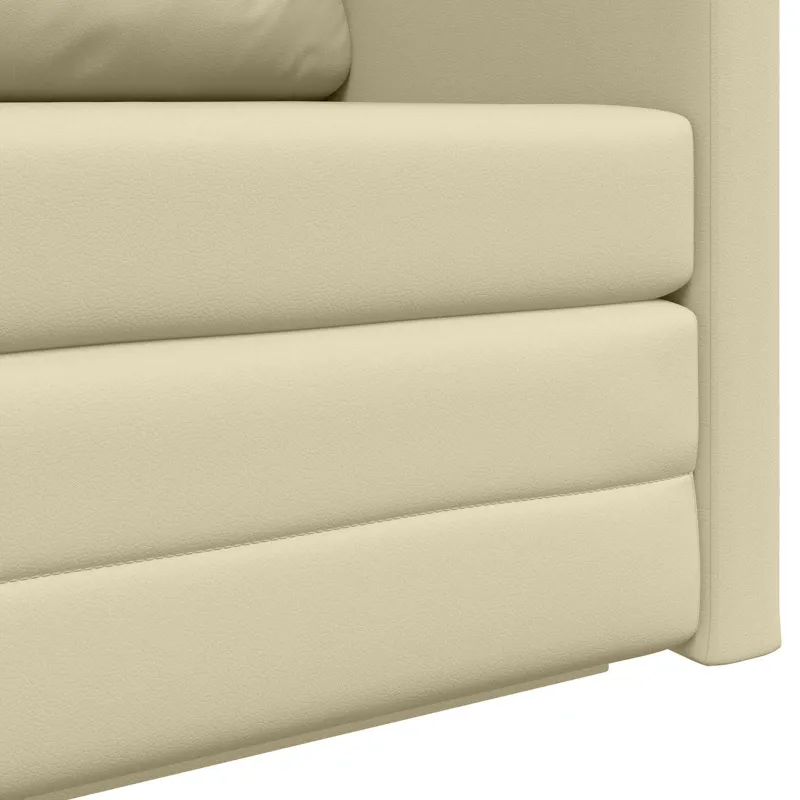 Sofa lova Kreminė 124 x 71 x 78 cm Dirbtinė Oda