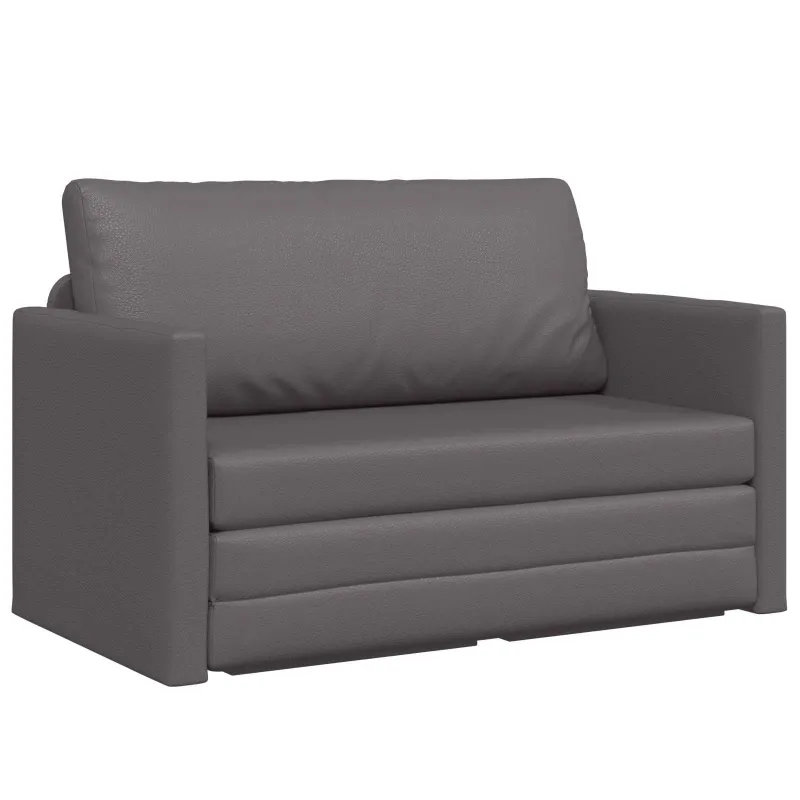 Sofa lova Pilka 124 x 71 x 78 cm Dirbtinė Oda
