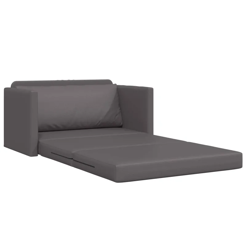 Sofa lova Pilka 124 x 71 x 78 cm Dirbtinė Oda