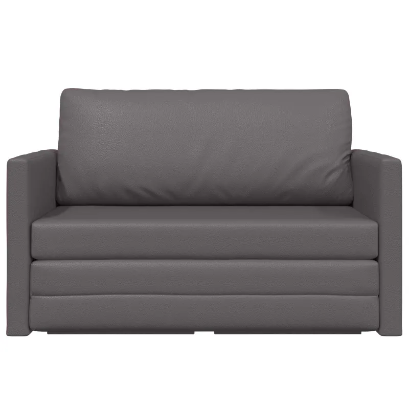 Sofa lova Pilka 124 x 71 x 78 cm Dirbtinė Oda