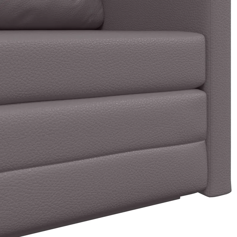 Sofa lova Pilka 124 x 71 x 78 cm Dirbtinė Oda