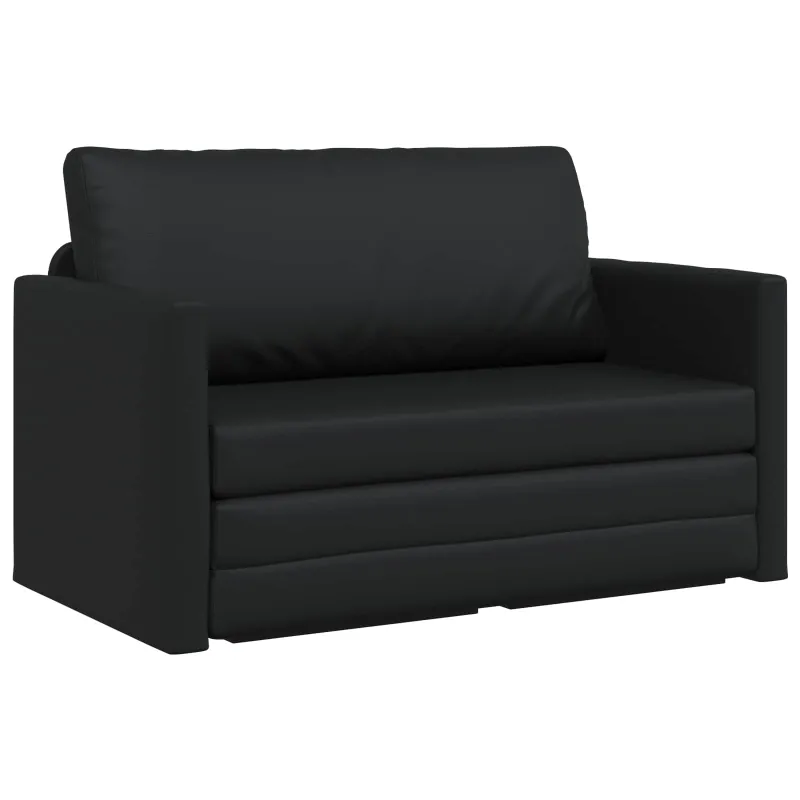 Sofa lova Juoda 124 x 71 x 78 cm Dirbtinė Oda
