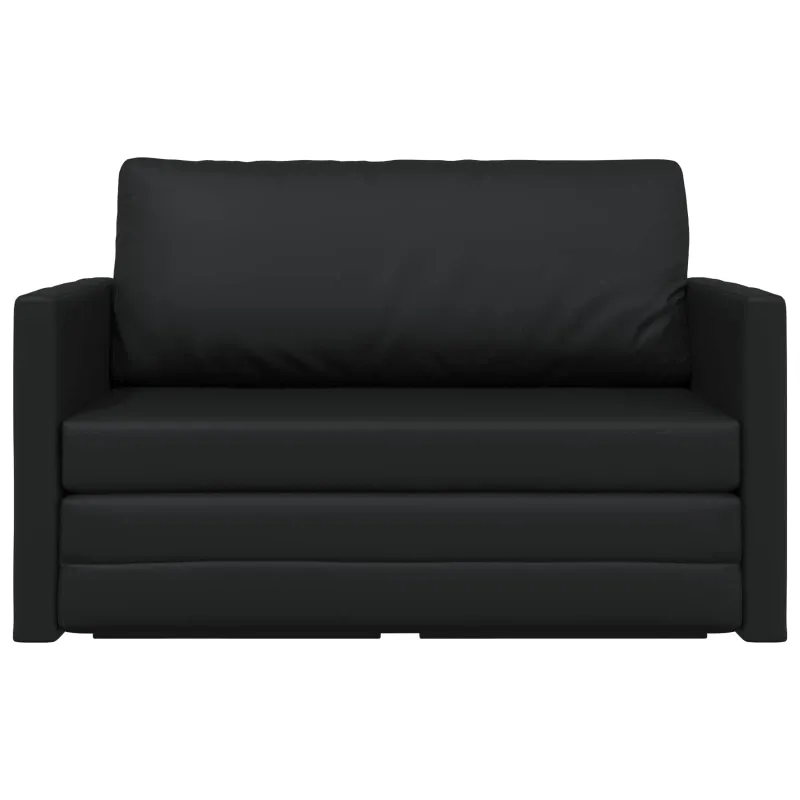 Sofa lova Juoda 124 x 71 x 78 cm Dirbtinė Oda