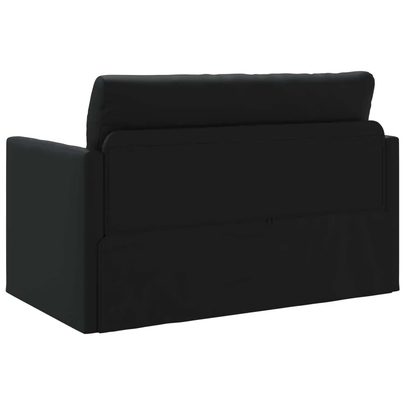 Sofa lova Juoda 124 x 71 x 78 cm Dirbtinė Oda
