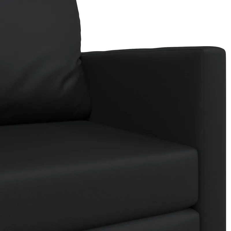 Sofa lova Juoda 124 x 71 x 78 cm Dirbtinė Oda