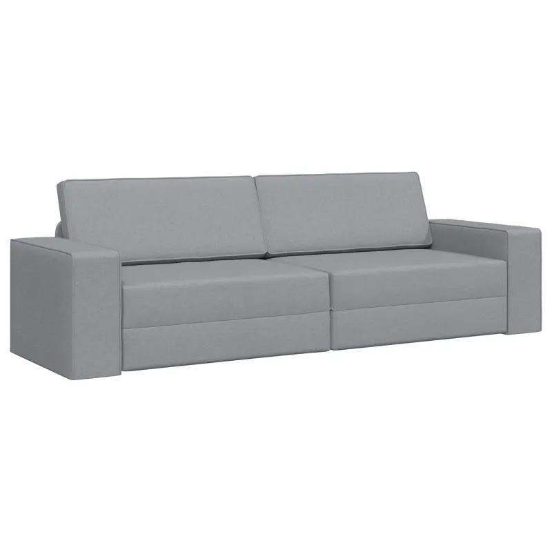 Sofa lova Šviesiai pilka 245 x 78 x 77 cm audinys