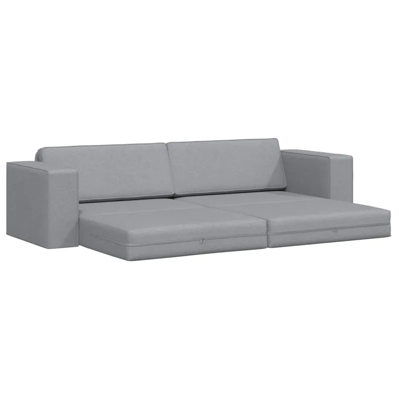 Sofa lova Šviesiai pilka 245 x 78 x 77 cm audinys