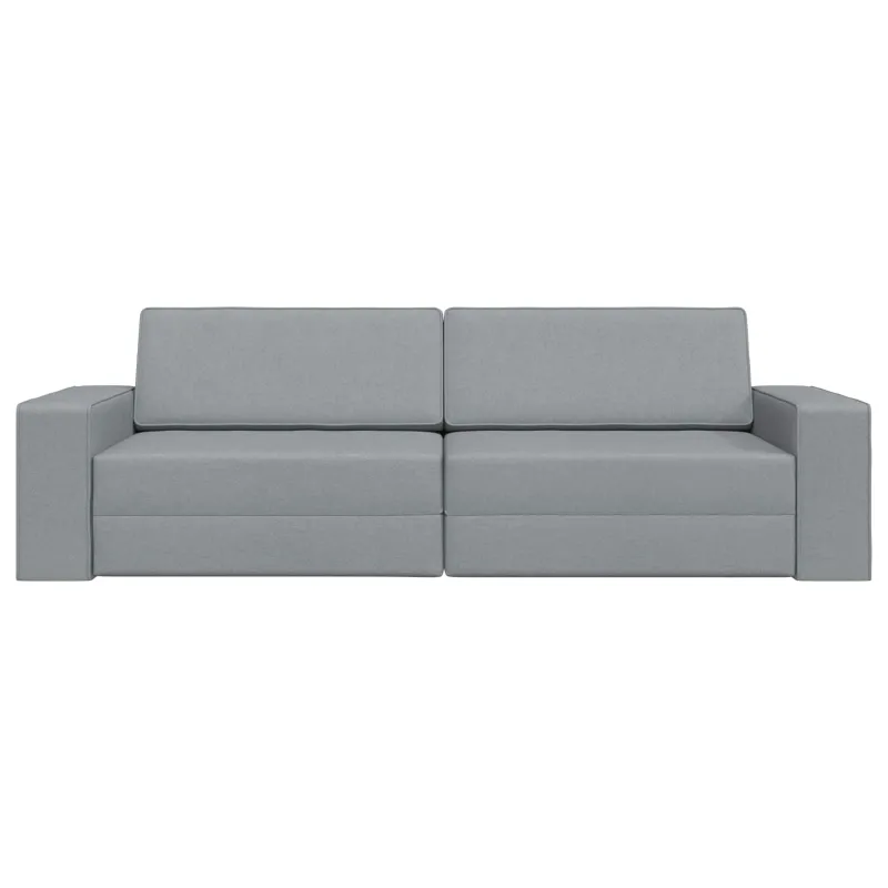 Sofa lova Šviesiai pilka 245 x 78 x 77 cm audinys