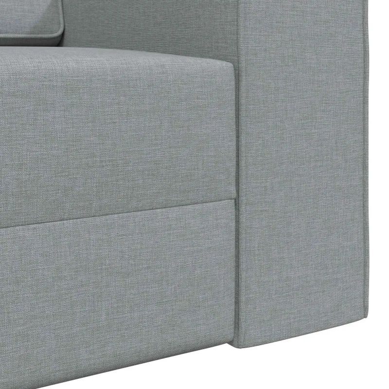 Sofa lova Šviesiai pilka 245 x 78 x 77 cm audinys