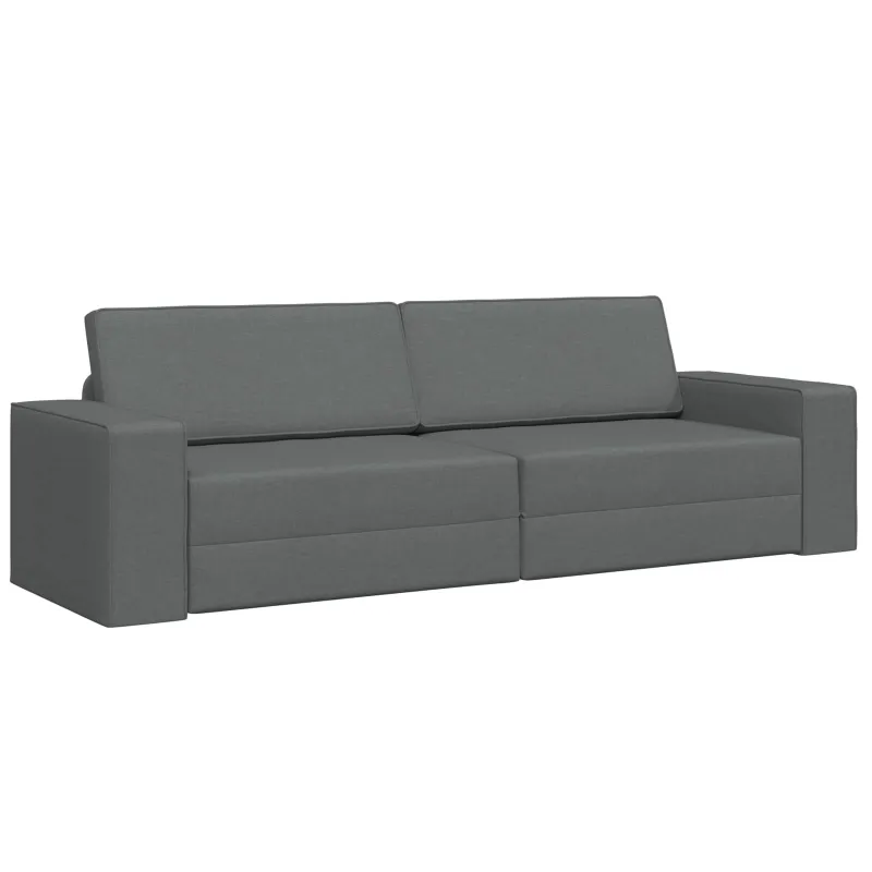 Sofa lova Tamsiai pilka 245 x 78 x 77 cm audinys