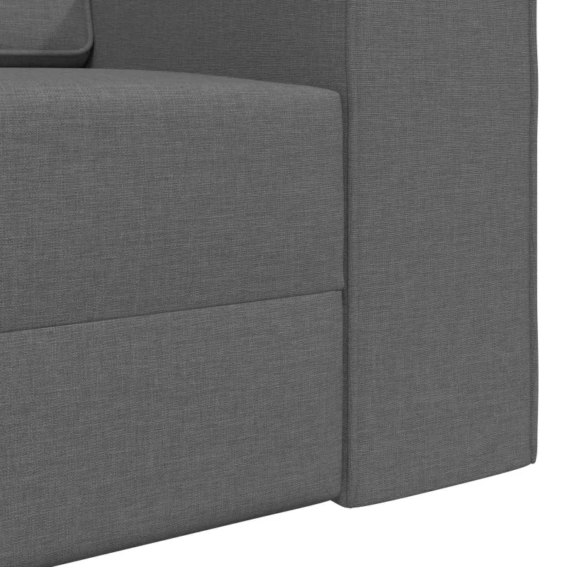 Sofa lova Tamsiai pilka 245 x 78 x 77 cm audinys