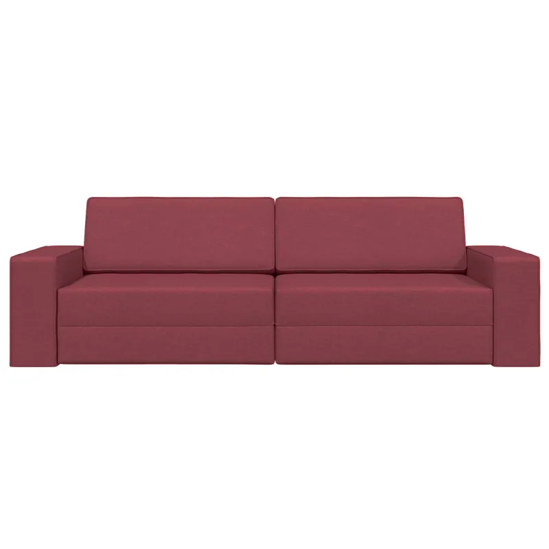 Sofa lova Vyno raudona 245 x 78 x 77 cm audinys