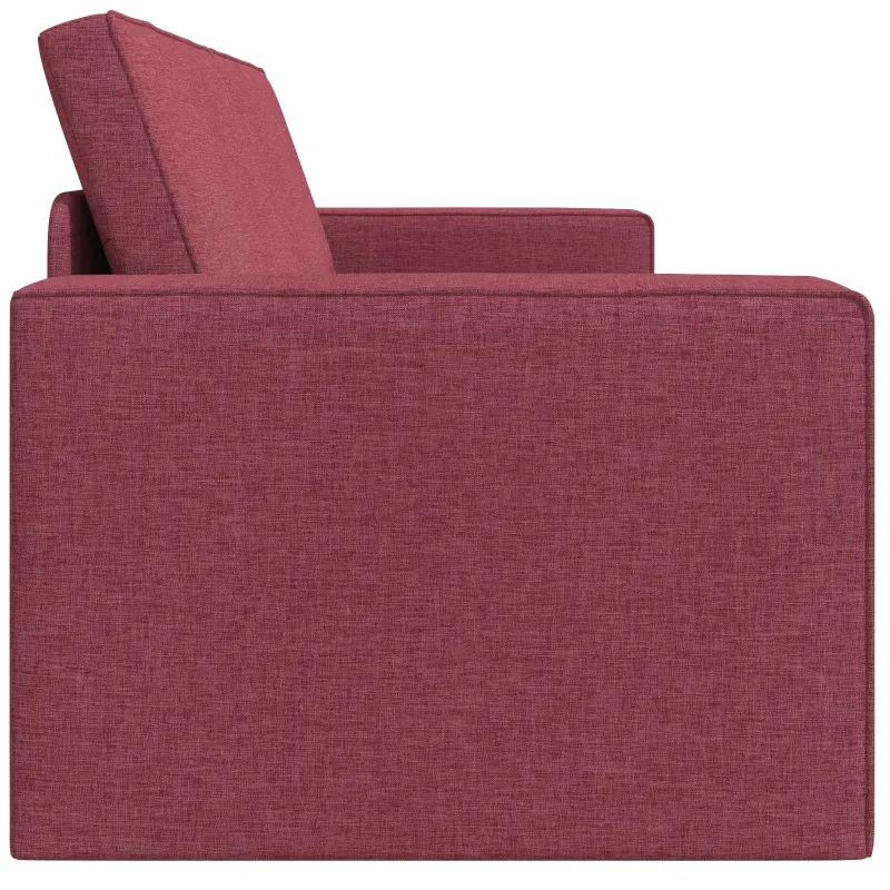 Sofa lova Vyno raudona 245 x 78 x 77 cm audinys