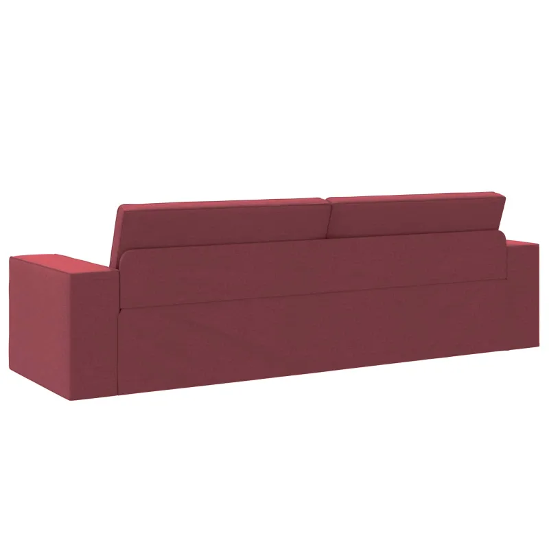 Sofa lova Vyno raudona 245 x 78 x 77 cm audinys
