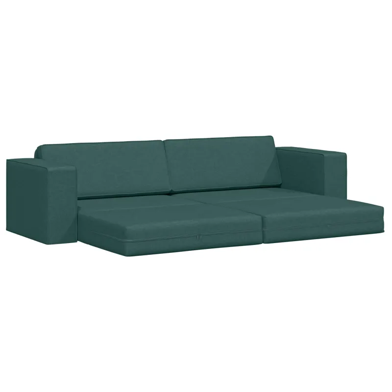 Sofa lova Tamsiai žalia 245 x 78 x 77 cm audinys