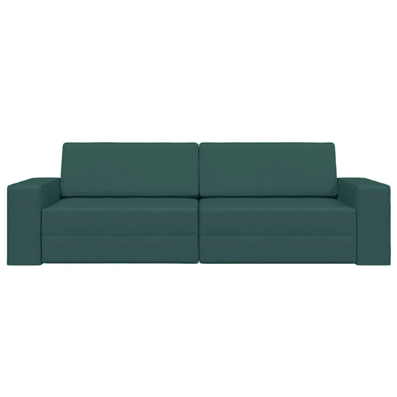 Sofa lova Tamsiai žalia 245 x 78 x 77 cm audinys