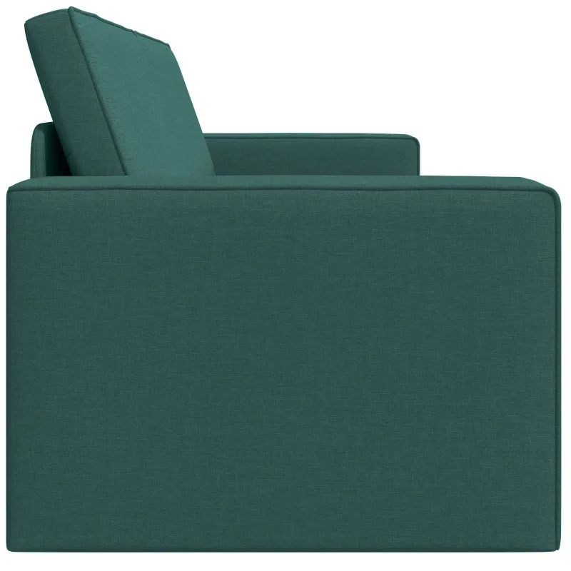 Sofa lova Tamsiai žalia 245 x 78 x 77 cm audinys