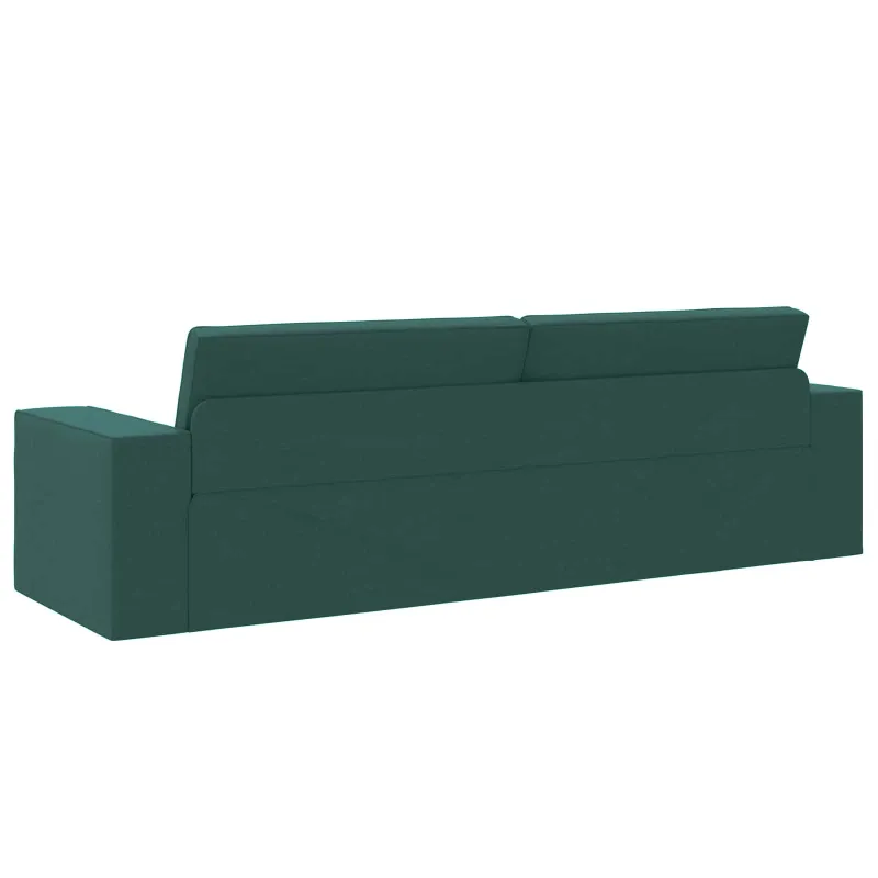 Sofa lova Tamsiai žalia 245 x 78 x 77 cm audinys