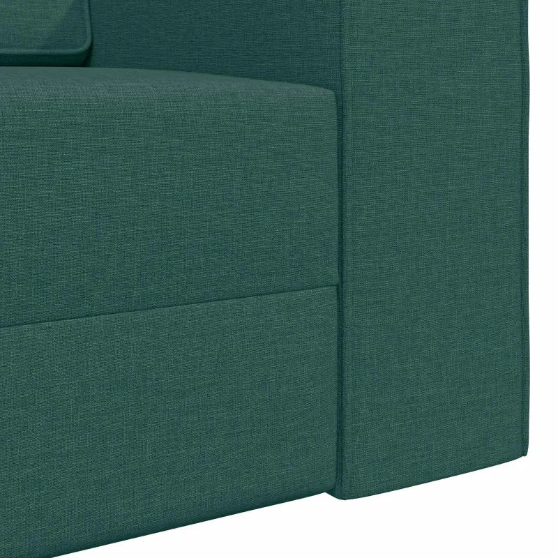 Sofa lova Tamsiai žalia 245 x 78 x 77 cm audinys