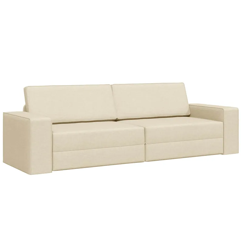 Sofa lova Kreminė 245 x 78 x 77 cm audinys