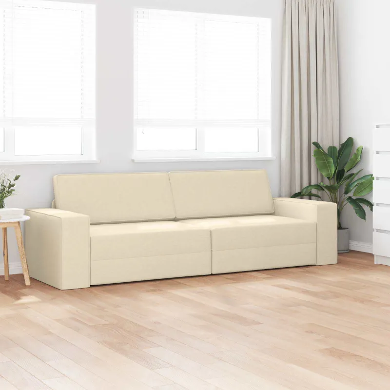 Sofa lova Kreminė 245 x 78 x 77 cm audinys