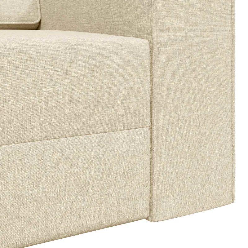 Sofa lova Kreminė 245 x 78 x 77 cm audinys
