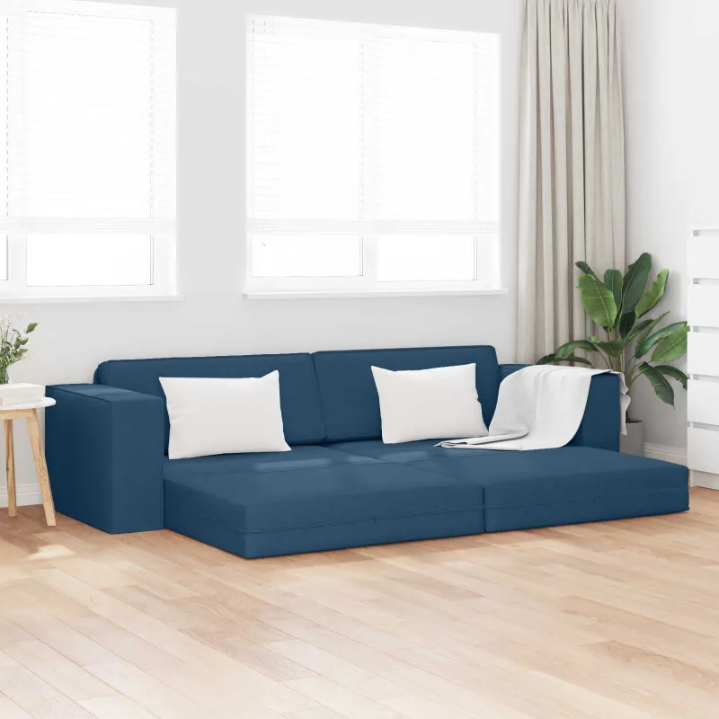 Sofa lova Jūrinė mėlyna 245 x 78 x 77 cm audinys