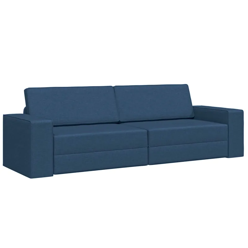 Sofa lova Jūrinė mėlyna 245 x 78 x 77 cm audinys
