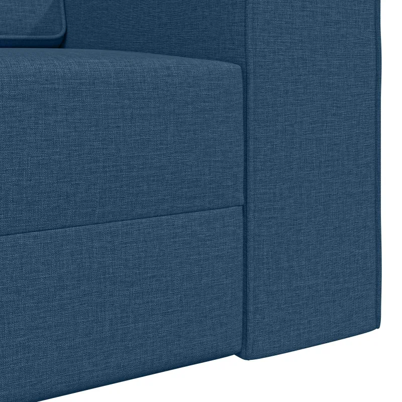 Sofa lova Jūrinė mėlyna 245 x 78 x 77 cm audinys