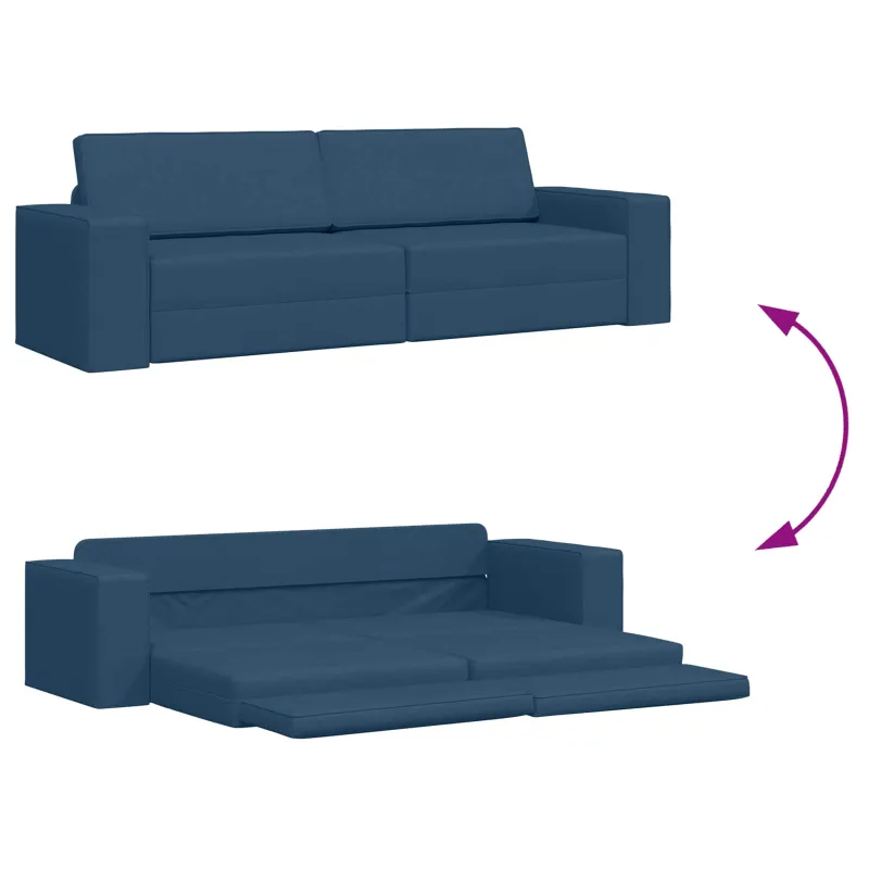 Sofa lova Jūrinė mėlyna 245 x 78 x 77 cm audinys