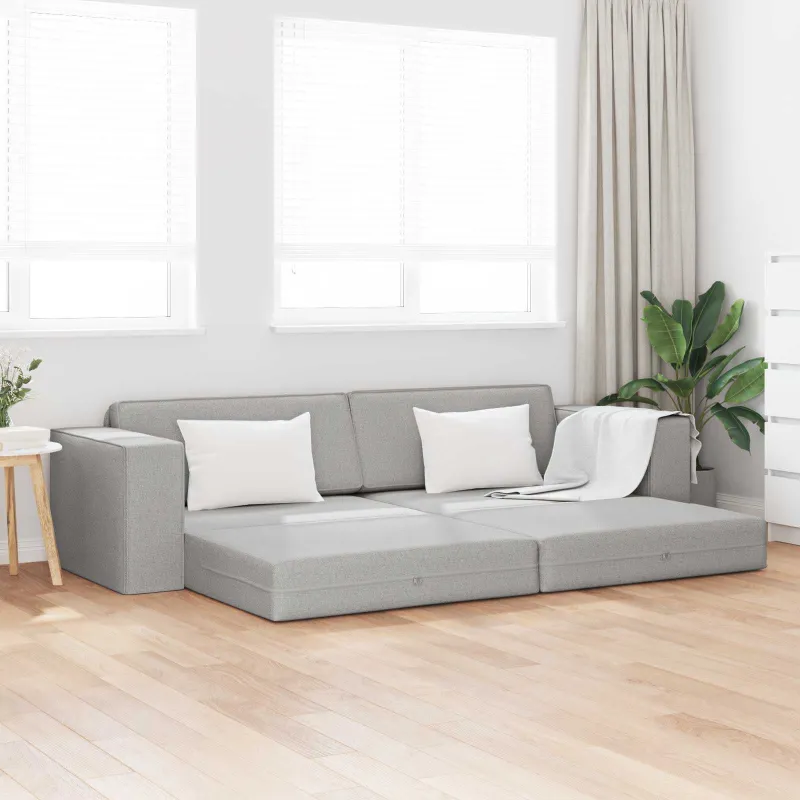 Sofa lova Debesų pilka 245 x 78 x 77 cm audinys