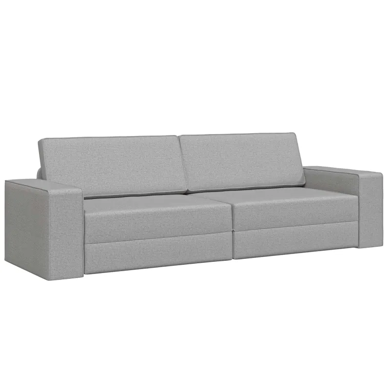 Sofa lova Debesų pilka 245 x 78 x 77 cm audinys