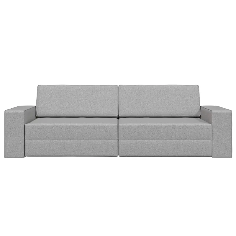 Sofa lova Debesų pilka 245 x 78 x 77 cm audinys