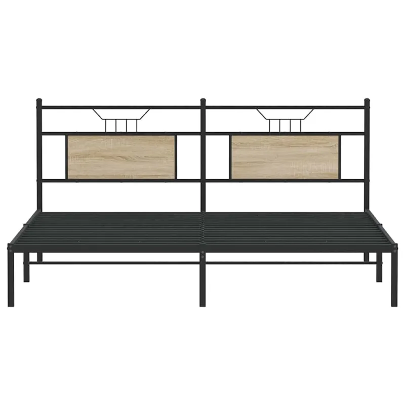 Lovos rėmas be čiužinio, ąžuolo, 183x213 cm, apdirbta mediena