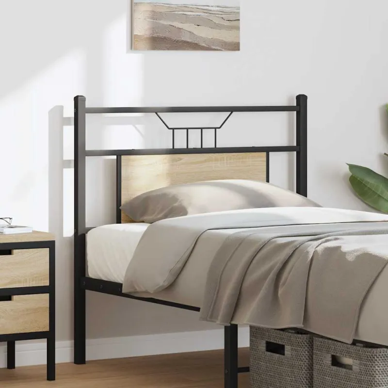 Pakaitinis galvūgalis Sonoma ąžuolas 75 cm inžinerinis medis ir plienas