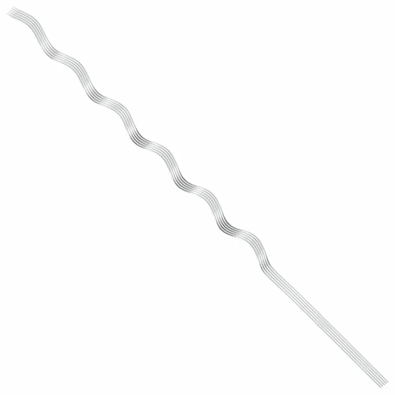 Augalų parama 5 pcs Sidabro 150 x 0,6 x 0,6 cm Plienas