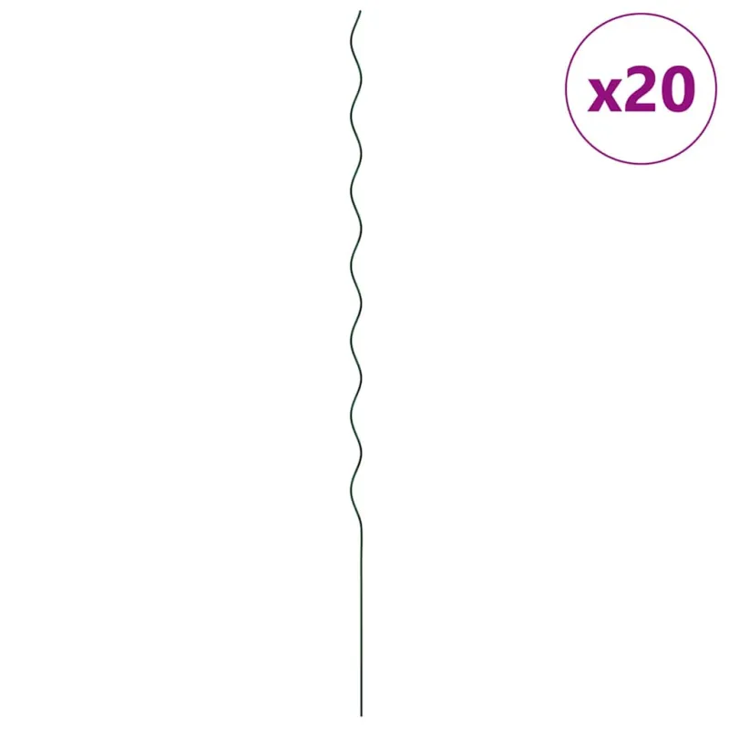 Augalų parama 20 pcs Žalia 170 x 0,6 x 0,6 cm Plienas