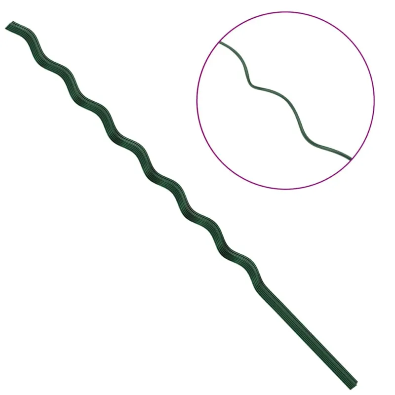 Augalų parama 20 pcs Žalia 170 x 0,6 x 0,6 cm Plienas