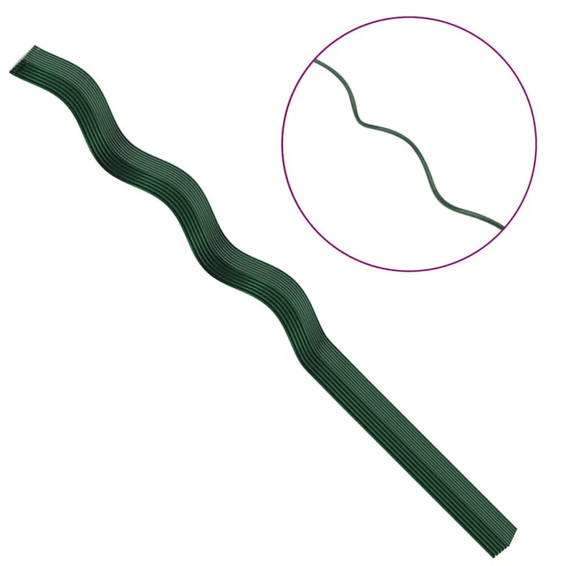 Augalų parama 50 pcs Žalia 110 x 0.6 x 0.6 cm Plienas
