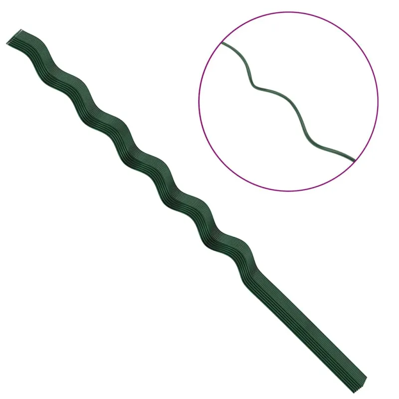 Augalų parama 50 pcs Žalia 150 x 0,6 x 0,6 cm Plienas