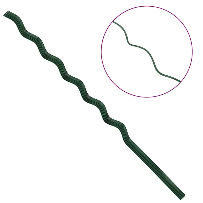 Augalų parama 20 pcs Žalia 150 x 0,6 x 0,6 cm Plienas