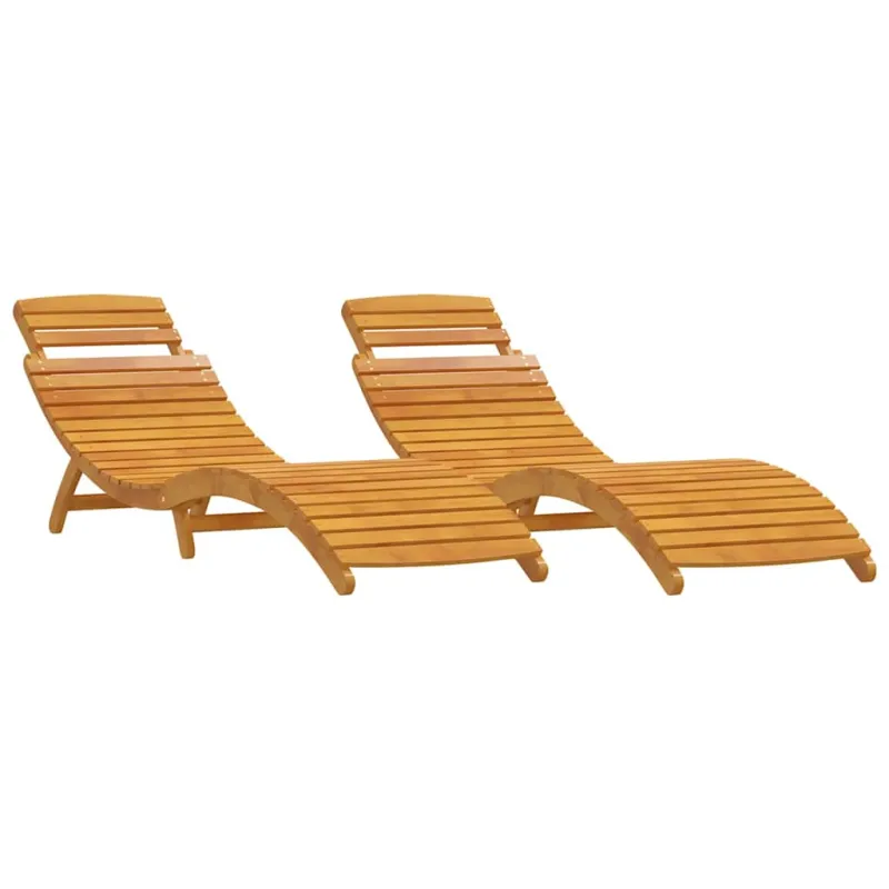 Saulės gultas 2 pcs Ruda 55 x 184 x 64cm