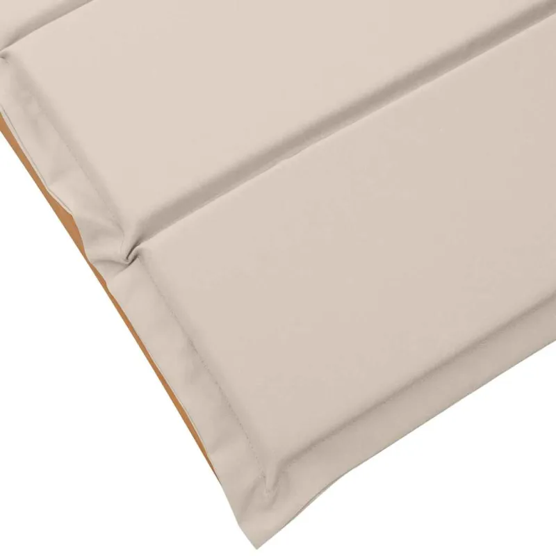 Saulės gultas 2 pcs Kreminė balta Kietos akacijos mediena