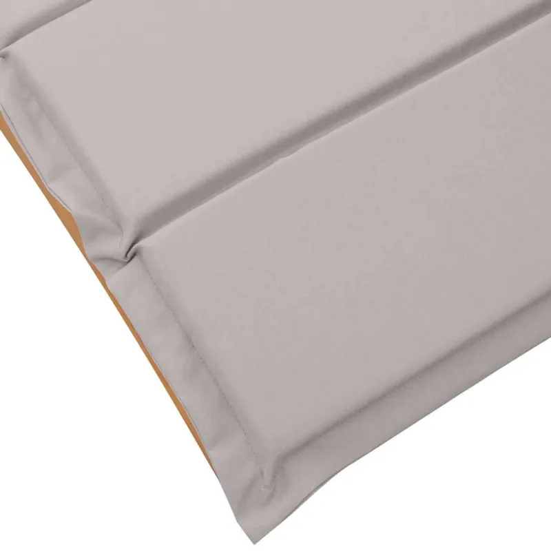Saulės gultas su pagalve 2 pcs Taupe Kietos akacijos mediena