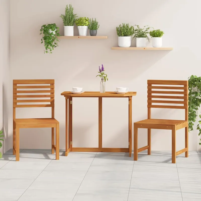 Sodo Kėdė 2 pcs Ruda 50 x 50 x 91cm Akacijos medienos masyvas