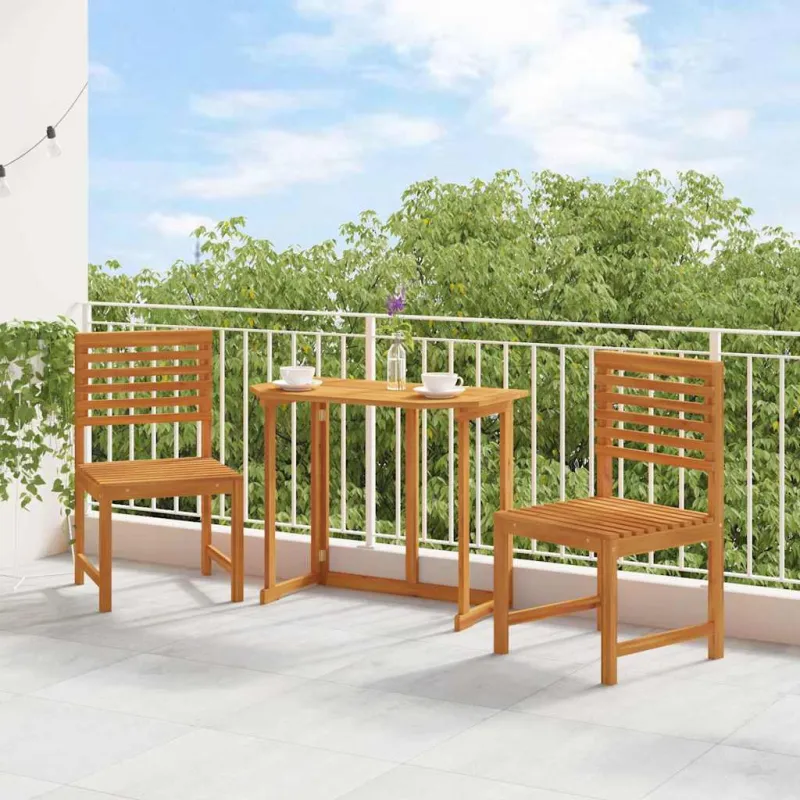 Sodo Kėdė 2 pcs Ruda 50 x 50 x 91cm Akacijos medienos masyvas