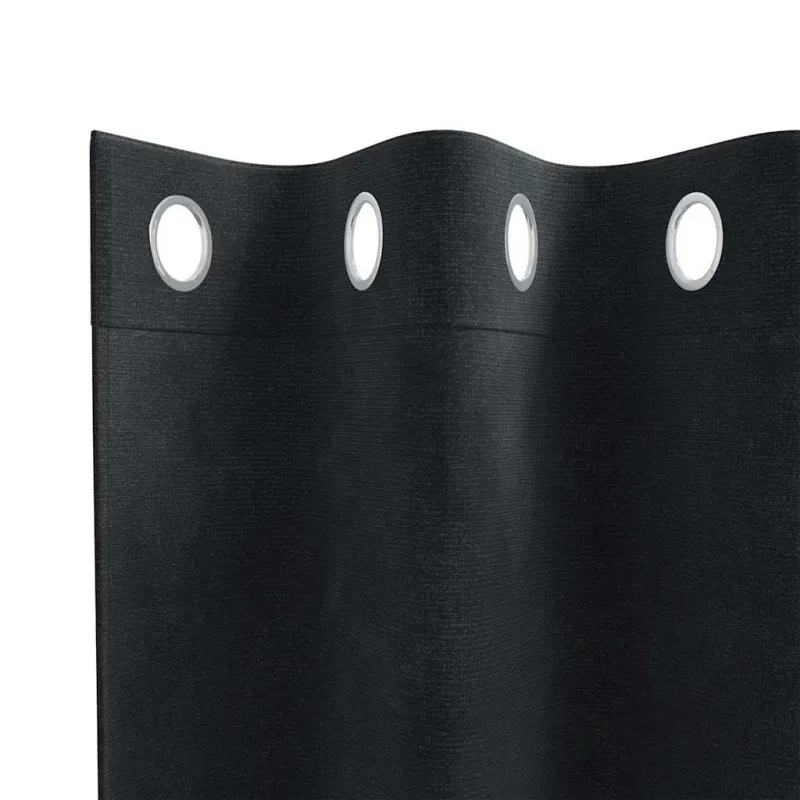 Užtemdymo užuolaidos 2 pcs Juoda 140 x 140 cm Aksomas